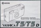 Handleiding Yashica T5/T5D, Ophalen of Verzenden, 1980 tot heden, Overige typen