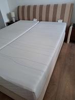 Boxspring met nachtkastjes, M-line matras 1.60 x 2.00, Huis en Inrichting, Slaapkamer | Boxsprings, Ophalen, Gebruikt, Tweepersoons
