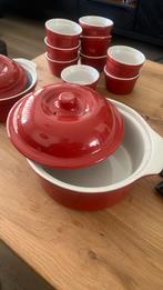 Ovenschalen & Crème brûlée bakjes - Rood, Ophalen, Effen, Aardewerk, Schaal of Schalen