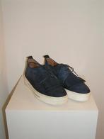 Blauwe suede Lina Locchi veterschoen maat 39., Lina Locchi, Blauw, Nieuw, Ophalen of Verzenden