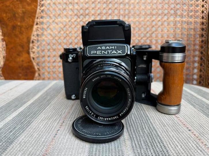Nieuwstaat Pentax 67 6x7 TTL MLU Medium Format Film Camera, Audio, Tv en Foto, Fotocamera's Analoog, Zo goed als nieuw, Spiegelreflex