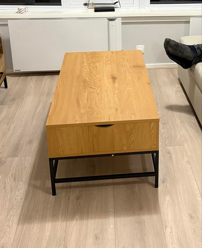 Uitklapbare salontafel Jysk - Mangohout, Ophalen, 100 tot 150 cm, 50 tot 75 cm, Nieuw