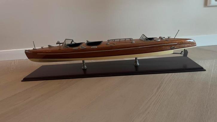 Aquarama Authentieke Modelboot - 64cm Breed, Antiek en Kunst, Kunst | Designobjecten, Ophalen of Verzenden