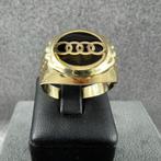 Gouden Ring | 14k | 4,72g | monogram audi | 20,25 | 400504, Sieraden, Tassen en Uiterlijk, Gebruikt, 20 of groter, Heer, Ophalen of Verzenden