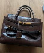 Classy guess enisa handtas tas krokodillenprint, Ophalen of Verzenden, Zo goed als nieuw, Bruin, Handtas