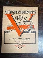 Dienstregeling VADAH 1963, Verzamelen, Ophalen, Zo goed als nieuw, Bus of Metro, Boek of Tijdschrift