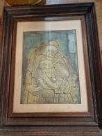 Mooie tekening 44 x 80 cm, Antiek en Kunst, Ophalen