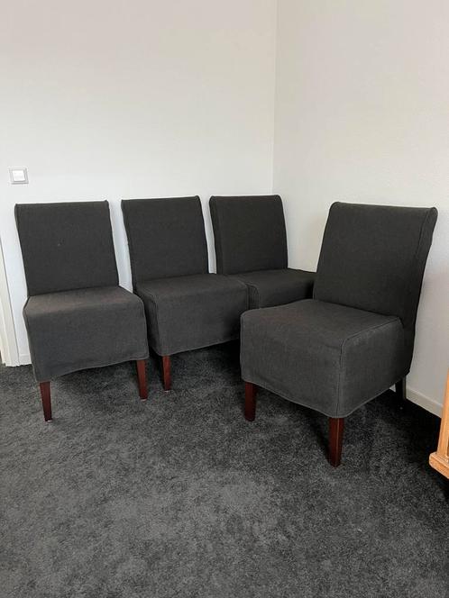 Zwarte eetkamerstoelen 4 stuks, Huis en Inrichting, Stoelen, Zo goed als nieuw, Twee, Zwart, Ophalen