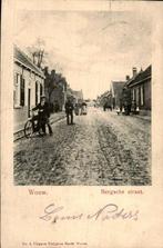 Wouw - Bergsche Straat, Verzamelen, Ansichtkaarten | Nederland, Ophalen of Verzenden, Voor 1920, Gelopen, Noord-Brabant