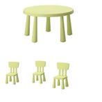 IKEA kinder tafel met 3 stoelen, Kinderen en Baby's, Kinderkamer | Tafels en Stoelen, Ophalen, Gebruikt, Tafel(s)
