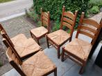 eiken stoelen, 6 stuks, Ophalen, Gebruikt, Bruin