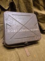 Gasmaskerkoffer gasschutzhauben WO2 wehrmacht, Verzamelen, Militaria | Tweede Wereldoorlog, Verzenden, Duitsland