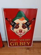 Emaille bord Gilbey nieuw, Ophalen of Verzenden, Zo goed als nieuw, Reclamebord