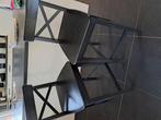 Barkruk zwart hout Ikea Ingolf, 1 kruk, Ophalen, Zo goed als nieuw, Hout