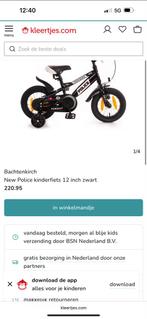 Kinderfiets - Politie - 12 inch - Zo goed als nieuw, Fietsen en Brommers, Ophalen, Zo goed als nieuw, 14 inch of minder, Handrem