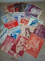 Oude Antieke retro vintage Muziekstukken / bladmuziek, Muziek en Instrumenten, Gebruikt, Zang, Overige soorten, Ophalen of Verzenden