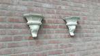 Betonnen ornamenten, wandconsole ornamenten, 2 stuks, Tuin en Terras, Tuinbeelden, Ophalen of Verzenden, Gebruikt, Beton