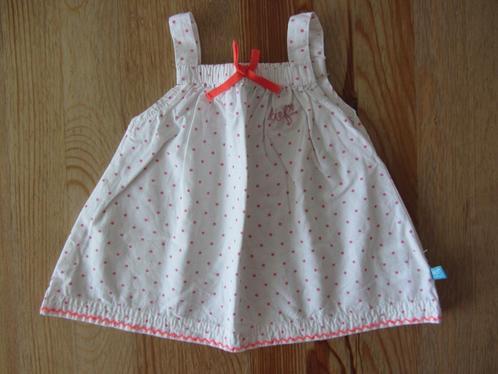 Wit/roze gestipt zomertopje Lief! maat 62, Kinderen en Baby's, Babykleding | Maat 62, Zo goed als nieuw, Meisje, Overige typen