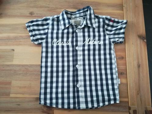 MOOIE blauw wit geruiten zomerblouse merk Classic team, Kinderen en Baby's, Babykleding | Maat 86, Zo goed als nieuw, Jongetje
