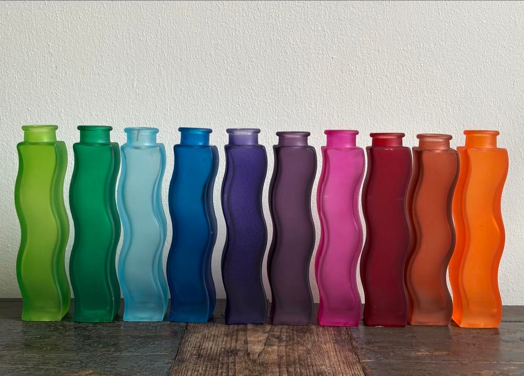 Vintage IKEA Skamt Vaasjes - Set van 10, Ophalen