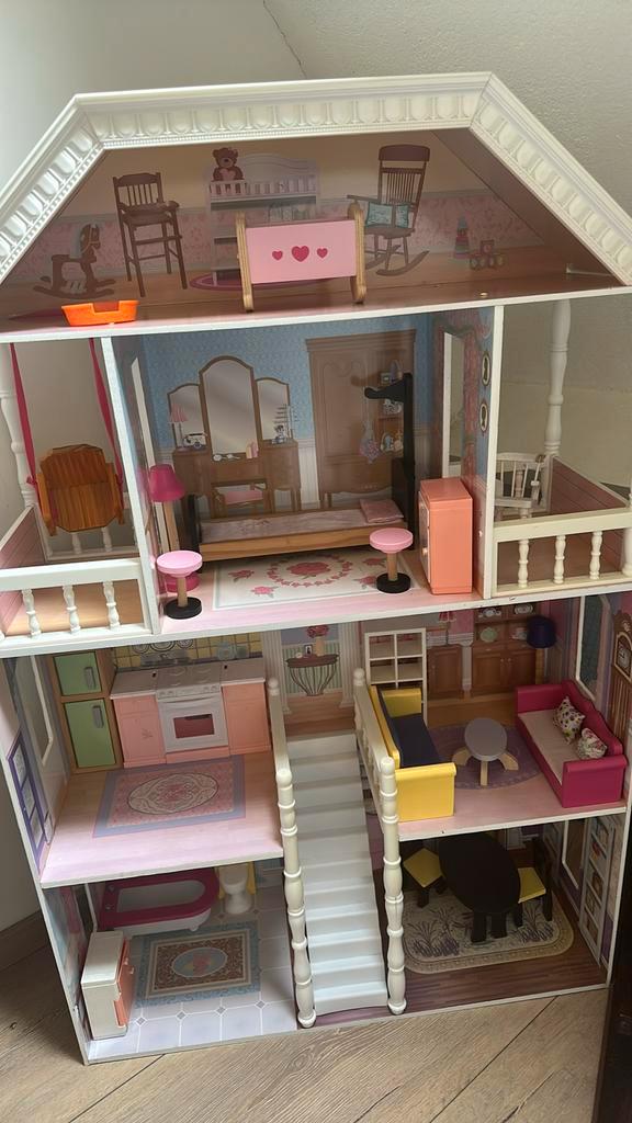 Kidscraft poppenhuis, Kinderen en Baby's, Speelgoed | Poppenhuizen, Zo goed als nieuw, Ophalen of Verzenden