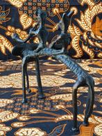 Olifant met berijders mooi antiek brons beeldje uit India., Ophalen of Verzenden