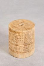 Massief houten parasolvoet Ibiza versierd met hand snijwerk, Tuin en Terras, Parasols, Verzenden, Nieuw, Minder dan 1 meter, Parasolvoet