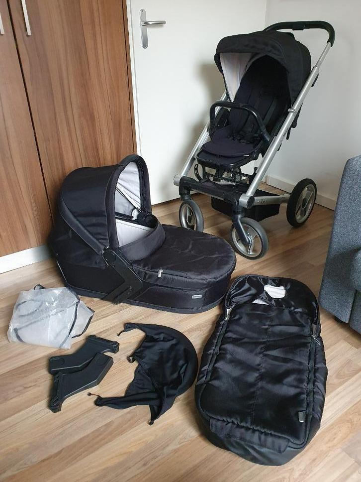 Mutsy iGo combiwagen compleet met accessoires, Kinderen en Baby's, Kinderwagens en Combinaties, Gebruikt, Combiwagen, Mutsy, Met reiswieg