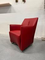 Nieuw Leolux Galathea Fauteuil Rood leer Design stoel, Huis en Inrichting, Fauteuils, Leolux, Nieuw, Ophalen of Verzenden, Leer