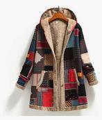 Warm patchwork motief vest teddy bont voering xxl bohemian, Ophalen of Verzenden, Zo goed als nieuw, Maat 46/48 (XL) of groter