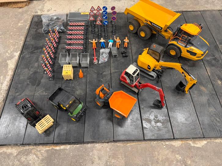 Complete set Bruder speelgoed, Kinderen en Baby's, Speelgoed | Speelgoedvoertuigen, Gebruikt, Ophalen of Verzenden