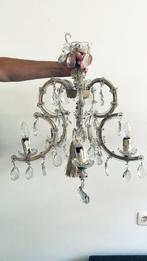 Vintage Maria Theresia kroonluchter – 5-armig, Huis en Inrichting, Lampen | Kroonluchters, Ophalen, Gebruikt, Glas