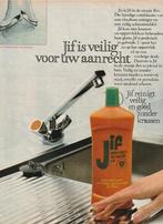 Retro reclame 1978 Jif schuurmiddel op aanrecht, Verzamelen, Verzenden, Overige typen