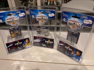 Star Trek kleinste Actie Figuren set: Spock, Kirk Enterprise beschikbaar voor biedingen