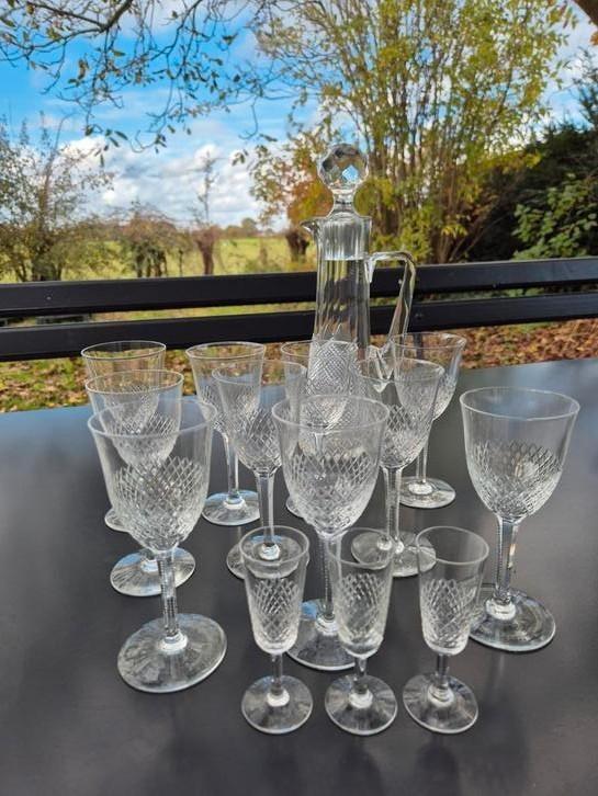 set portglazen en borrelglaasjes met karaf, Antiek en Kunst, Antiek | Glas en Kristal, Ophalen of Verzenden