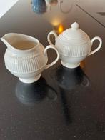 Wedgwood Windsor Roomstel - Melkkan & Suikerpot Porselein An, Ophalen of Verzenden, Zo goed als nieuw, Rond, Porselein of Keramiek
