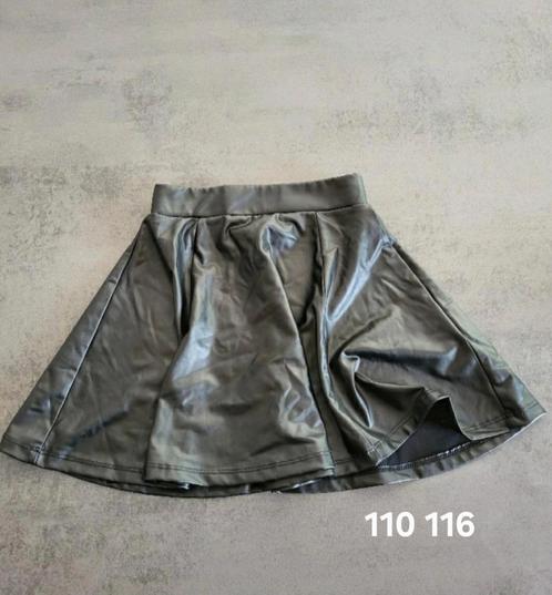 Coolcat Rok 110 116 nep leer leder zwart, Kinderen en Baby's, Kinderkleding | Maat 110, Zo goed als nieuw, Meisje, Jurk of Rok