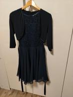 Elegante Swing Galajurk met Bolero, Ophalen, Blauw, Zo goed als nieuw, Maat 36 (S)