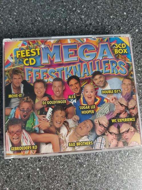 CD MEGA FEESTKNALLERS (3CD), Cd's en Dvd's, Cd's | Verzamelalbums, Zo goed als nieuw, Nederlandstalig, Ophalen of Verzenden