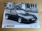 Alpine GTA Le Mans A610 persfoto autofolder, Ophalen of Verzenden, Zo goed als nieuw, Overige merken
