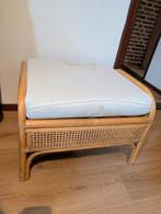 Leuke vintage manou hocker (bijpassende stoel ook te koop), Huis en Inrichting, Ophalen of Verzenden, Gebruikt, Rechthoekig