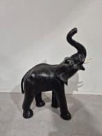 Grote leren vintage olifant libery stijl, Antiek en Kunst, Ophalen of Verzenden