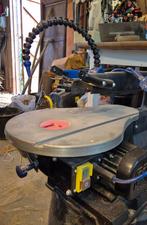 Ferm Figuurzaag Figuurzaagmachine FFZ-400R (SSM1005), Doe-het-zelf en Verbouw, Gereedschap | Zaagmachines, Ophalen, Gebruikt, 30 tot 70 mm