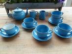 Franse blauwe emaille kinder koffiesetje, Ophalen of Verzenden