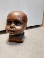 Mooie oude gemerkte buste  kinderhoofd kind, Ophalen of Verzenden