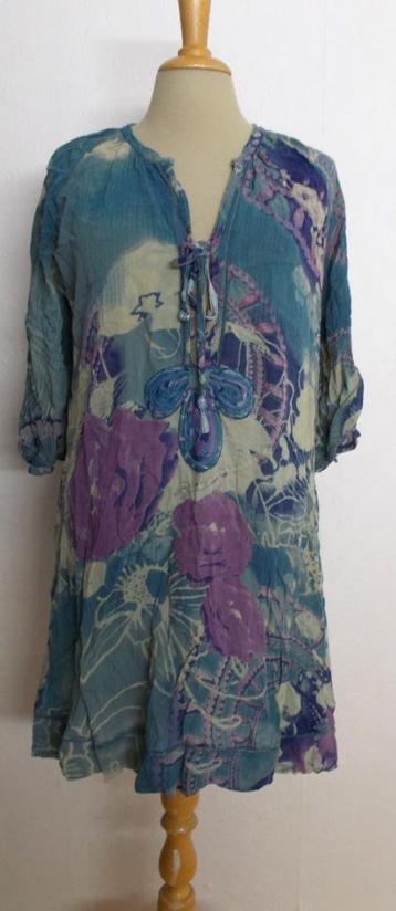 Mooie kleuren hippie/Ibiza print tuniek van Didi! L beschikbaar voor biedingen