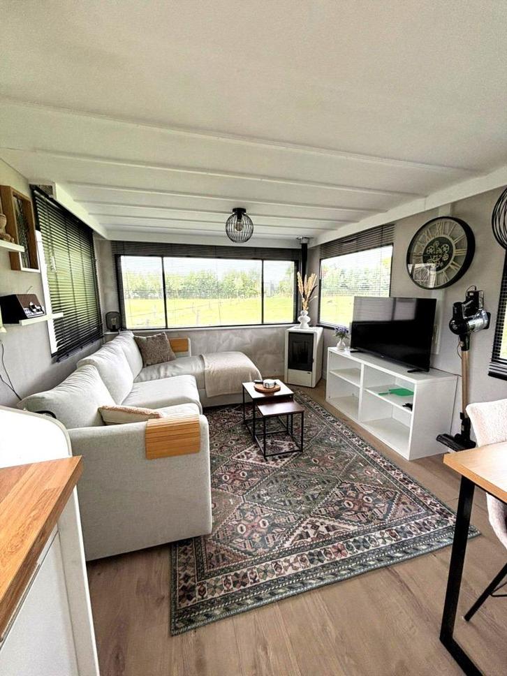 Last minute sta caravan met tuin & airco, dichtbij strand, Caravans en Kamperen, Verhuur