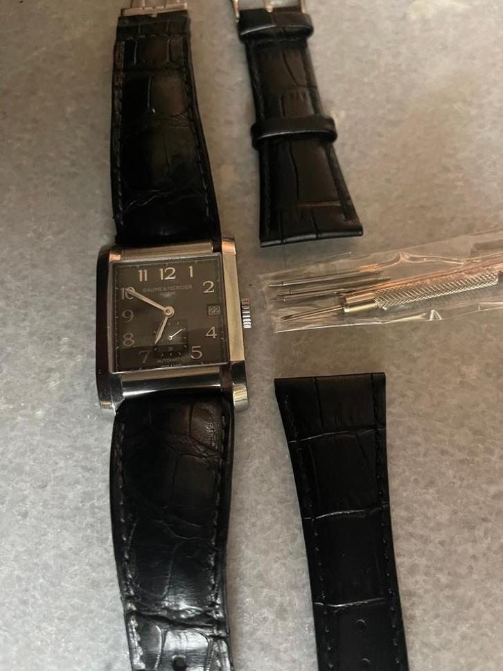 horlogeband leder voor Baume Mercier Hampton 25 mm aanzet, Sieraden, Tassen en Uiterlijk, Overige Accessoires, Nieuw, Ophalen of Verzenden