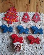 Folklore houten kersthangers, paardjes, kerstbomen, KERST, Gebruikt, -, -, Ophalen of Verzenden