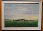 Fries landschap Boerderij Koeien Makkinga olieverf H de Jong, Antiek en Kunst, Kunst | Schilderijen | Klassiek, Ophalen